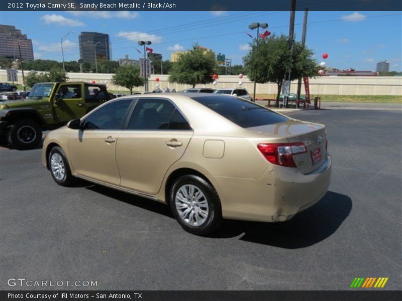 Sandy Beach Metallic / Black/Ash 2012 Toyota Camry SE