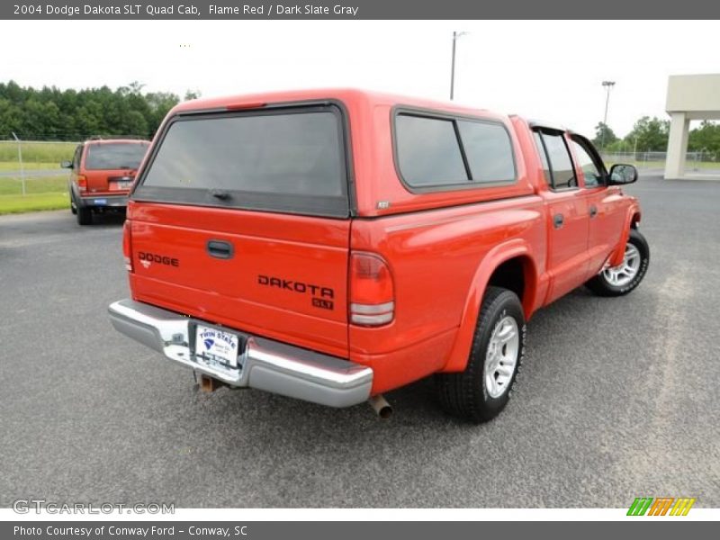 Flame Red / Dark Slate Gray 2004 Dodge Dakota SLT Quad Cab