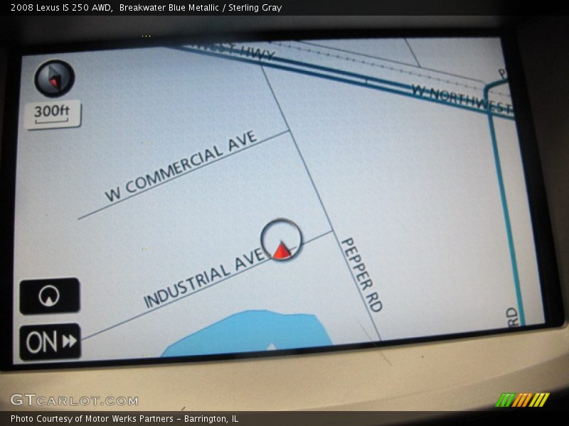 Breakwater Blue Metallic / Sterling Gray 2008 Lexus IS 250 AWD