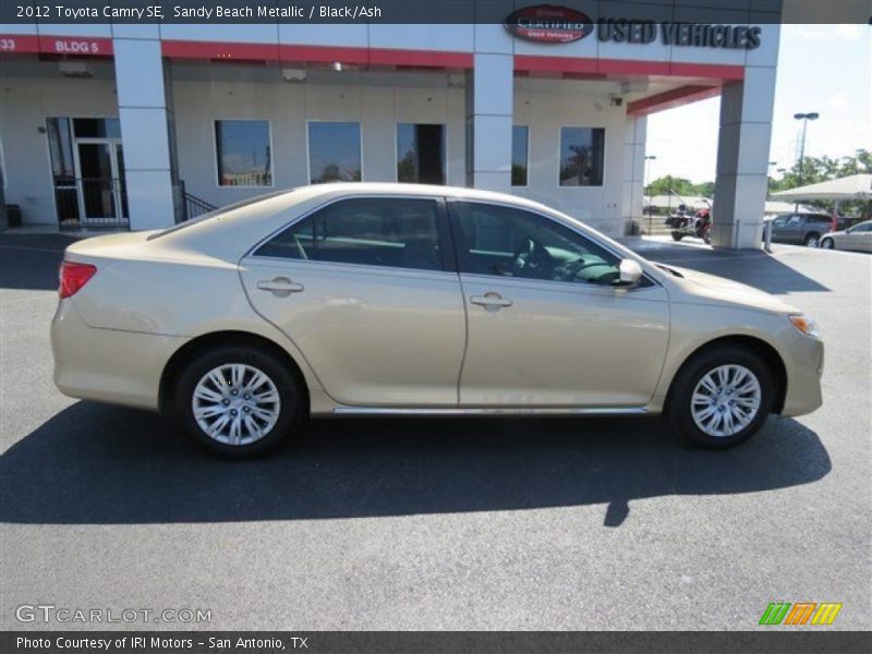 Sandy Beach Metallic / Black/Ash 2012 Toyota Camry SE