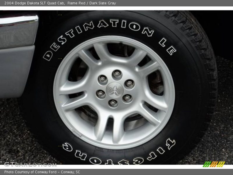 Flame Red / Dark Slate Gray 2004 Dodge Dakota SLT Quad Cab