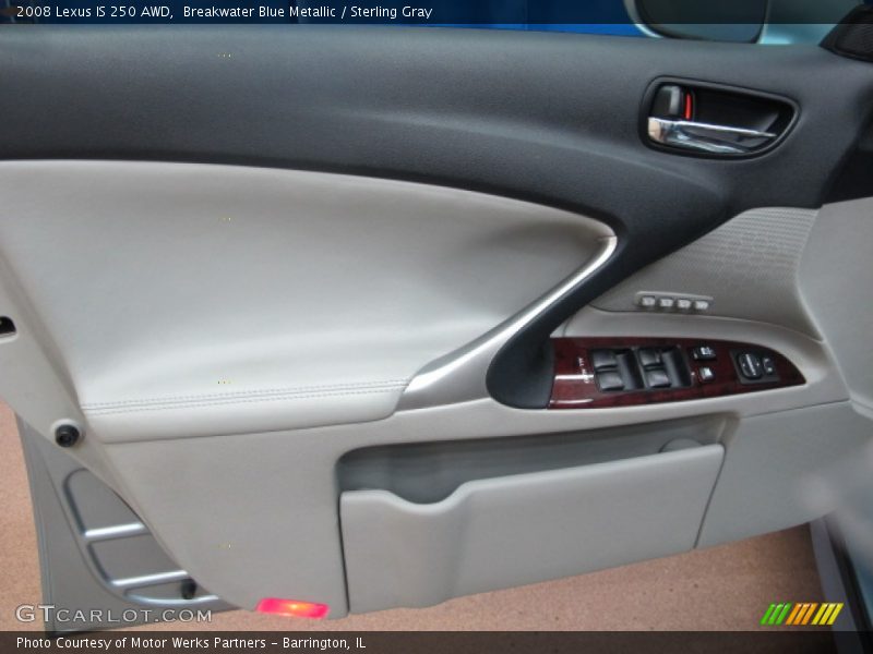 Breakwater Blue Metallic / Sterling Gray 2008 Lexus IS 250 AWD