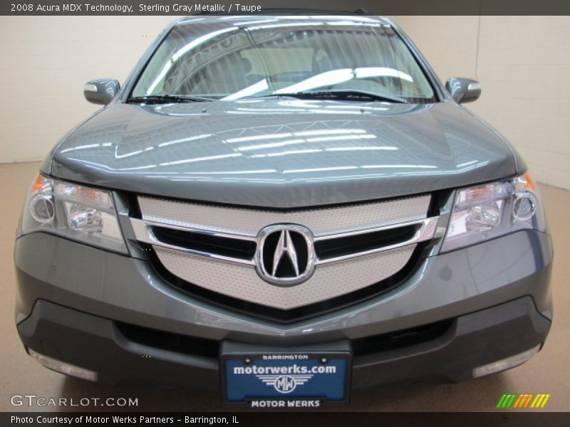 Sterling Gray Metallic / Taupe 2008 Acura MDX Technology