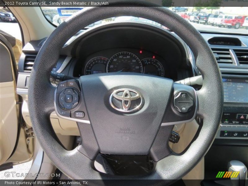 Sandy Beach Metallic / Black/Ash 2012 Toyota Camry SE