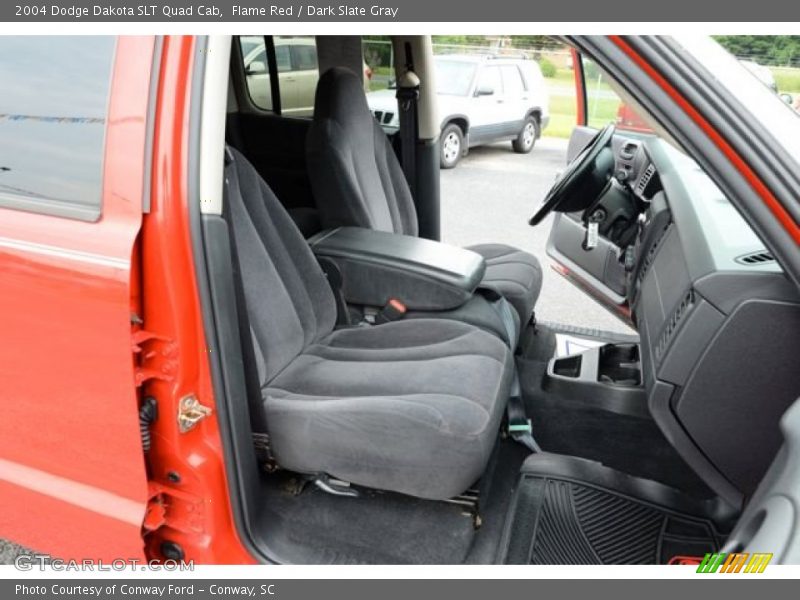 Flame Red / Dark Slate Gray 2004 Dodge Dakota SLT Quad Cab