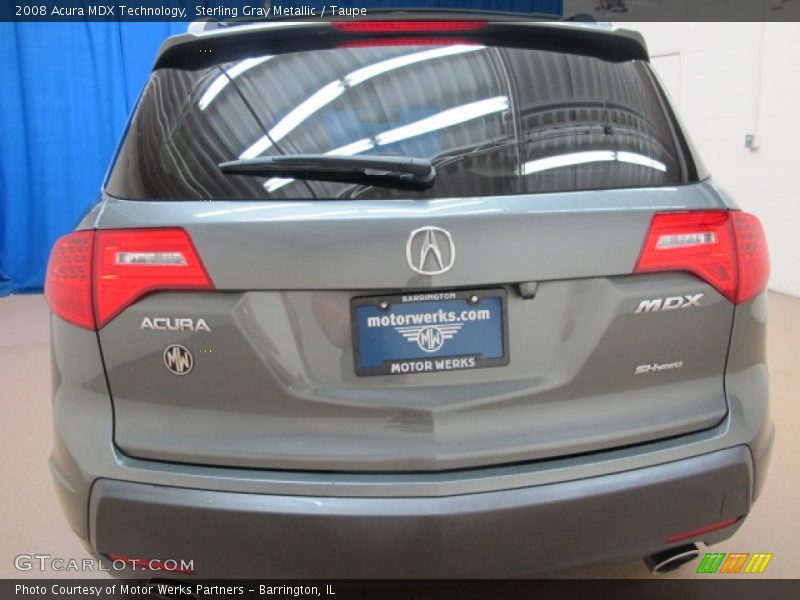 Sterling Gray Metallic / Taupe 2008 Acura MDX Technology