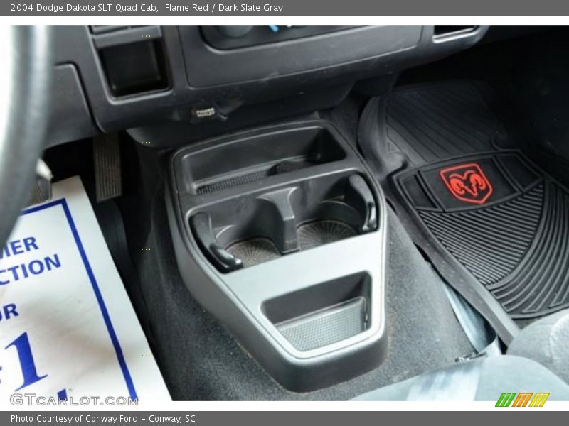 Flame Red / Dark Slate Gray 2004 Dodge Dakota SLT Quad Cab