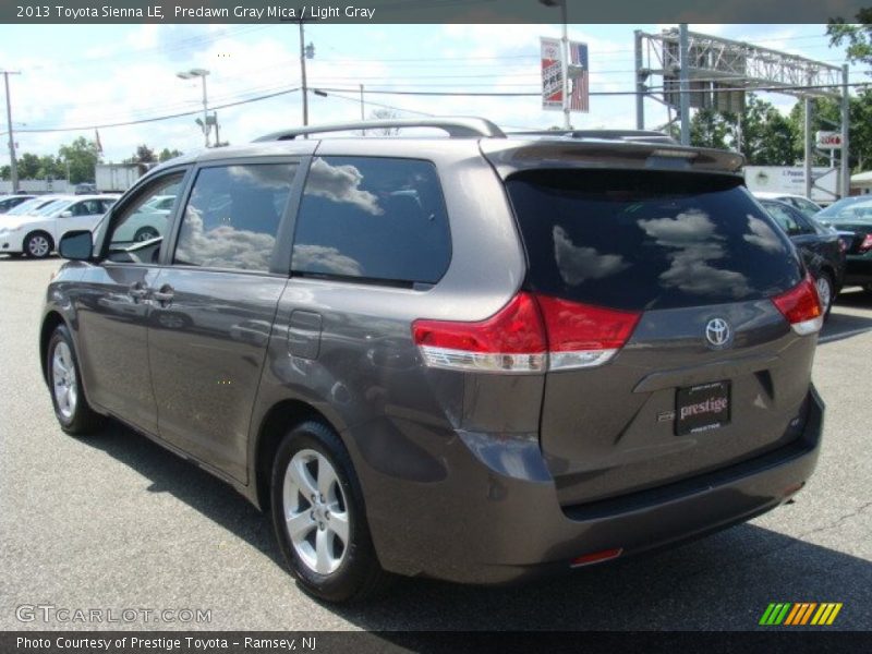 Predawn Gray Mica / Light Gray 2013 Toyota Sienna LE