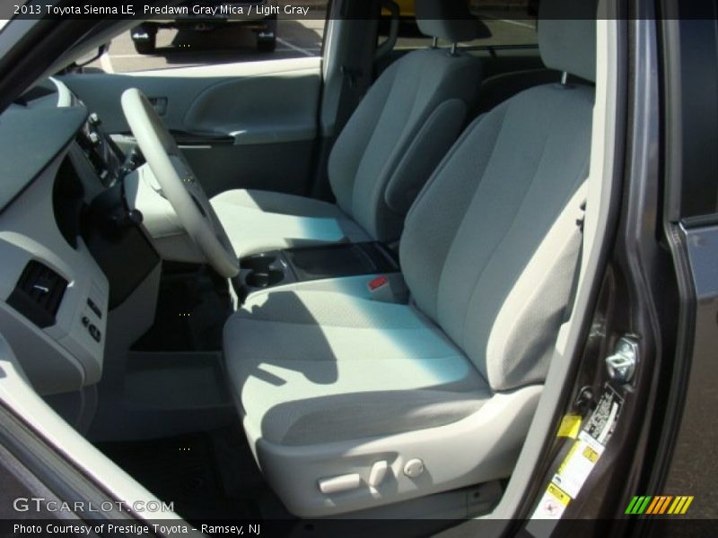Predawn Gray Mica / Light Gray 2013 Toyota Sienna LE