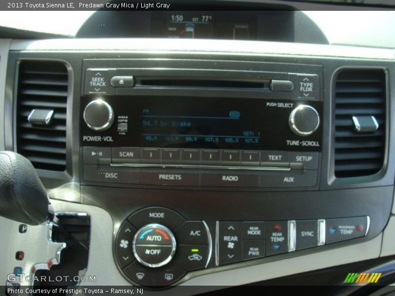 Predawn Gray Mica / Light Gray 2013 Toyota Sienna LE