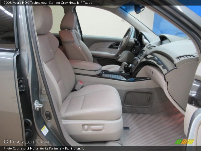 Sterling Gray Metallic / Taupe 2008 Acura MDX Technology