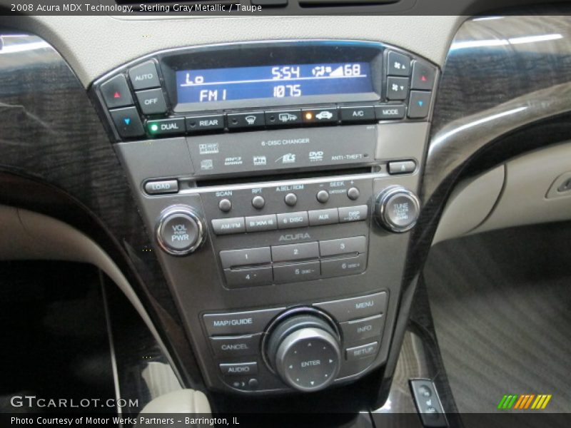 Sterling Gray Metallic / Taupe 2008 Acura MDX Technology