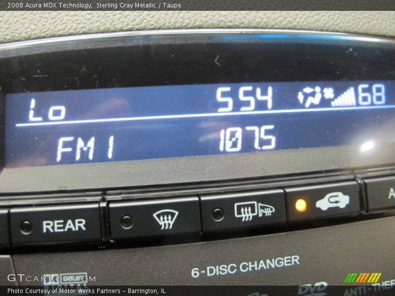 Sterling Gray Metallic / Taupe 2008 Acura MDX Technology