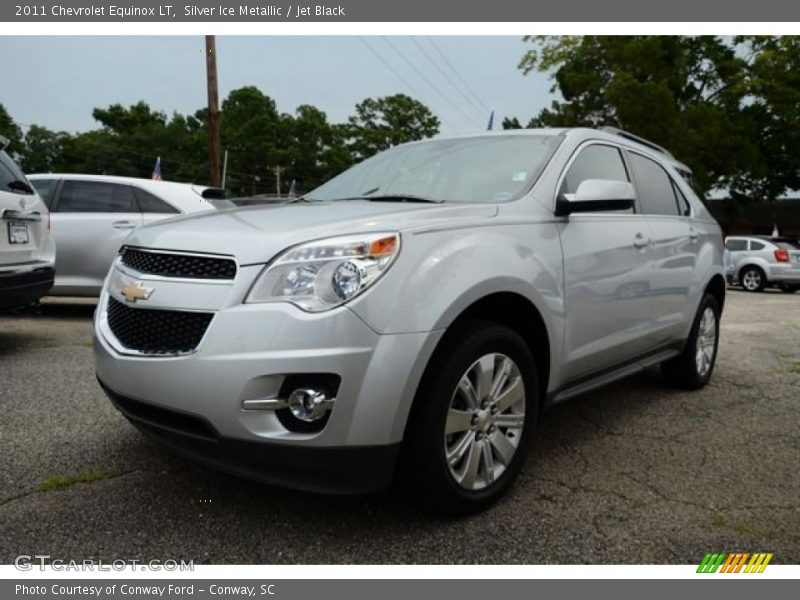 Silver Ice Metallic / Jet Black 2011 Chevrolet Equinox LT