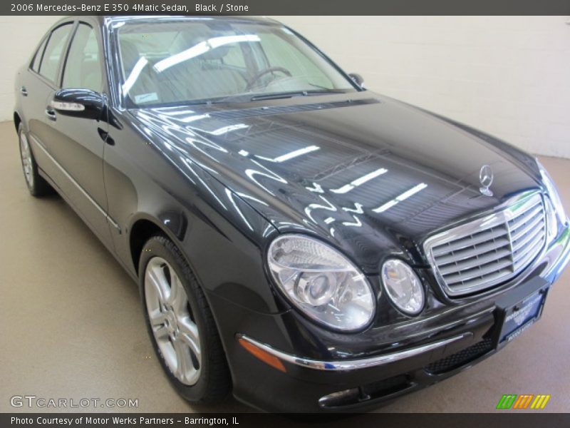 Black / Stone 2006 Mercedes-Benz E 350 4Matic Sedan