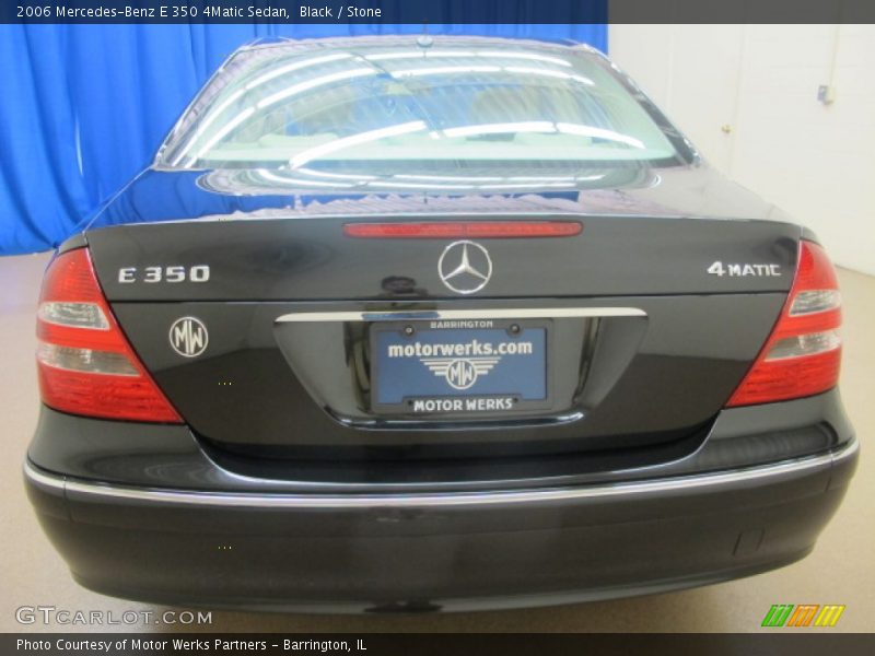 Black / Stone 2006 Mercedes-Benz E 350 4Matic Sedan