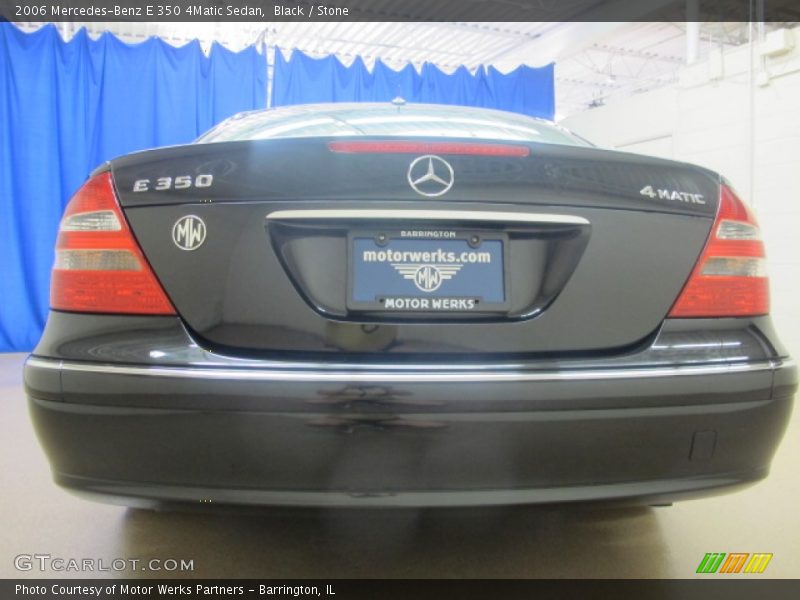 Black / Stone 2006 Mercedes-Benz E 350 4Matic Sedan