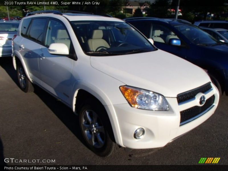 Super White / Ash Gray 2010 Toyota RAV4 Limited 4WD