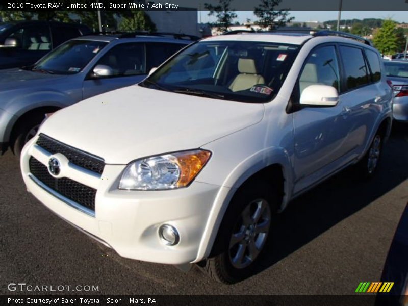 Super White / Ash Gray 2010 Toyota RAV4 Limited 4WD