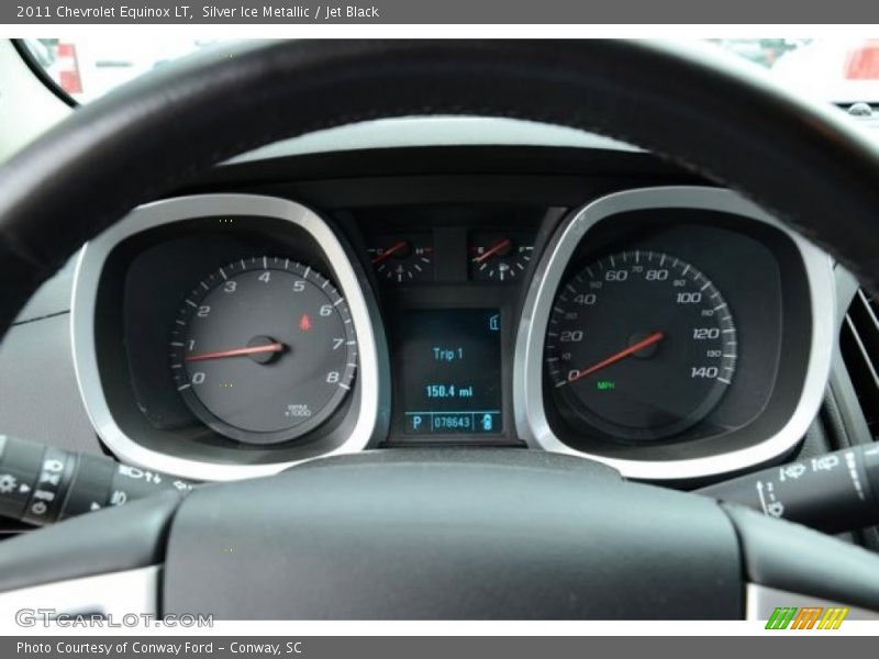 Silver Ice Metallic / Jet Black 2011 Chevrolet Equinox LT