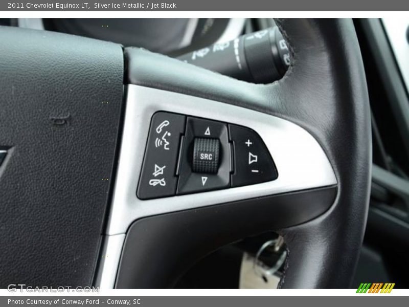 Silver Ice Metallic / Jet Black 2011 Chevrolet Equinox LT