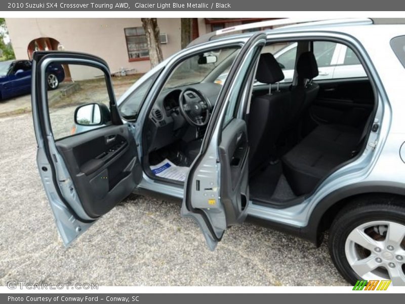 Glacier Light Blue Metallic / Black 2010 Suzuki SX4 Crossover Touring AWD