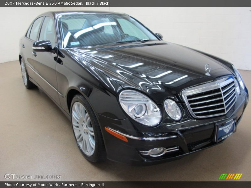 Black / Black 2007 Mercedes-Benz E 350 4Matic Sedan