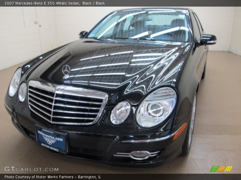 Black / Black 2007 Mercedes-Benz E 350 4Matic Sedan