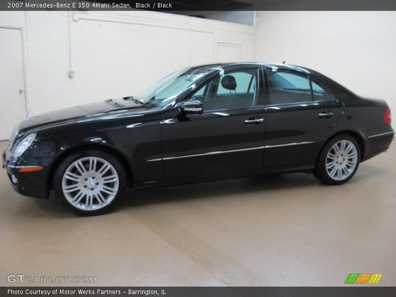 Black / Black 2007 Mercedes-Benz E 350 4Matic Sedan