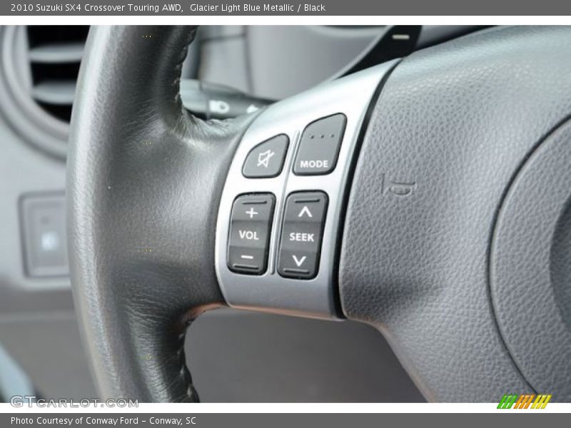 Glacier Light Blue Metallic / Black 2010 Suzuki SX4 Crossover Touring AWD