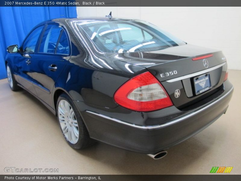 Black / Black 2007 Mercedes-Benz E 350 4Matic Sedan