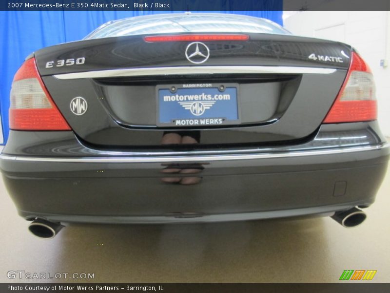Black / Black 2007 Mercedes-Benz E 350 4Matic Sedan