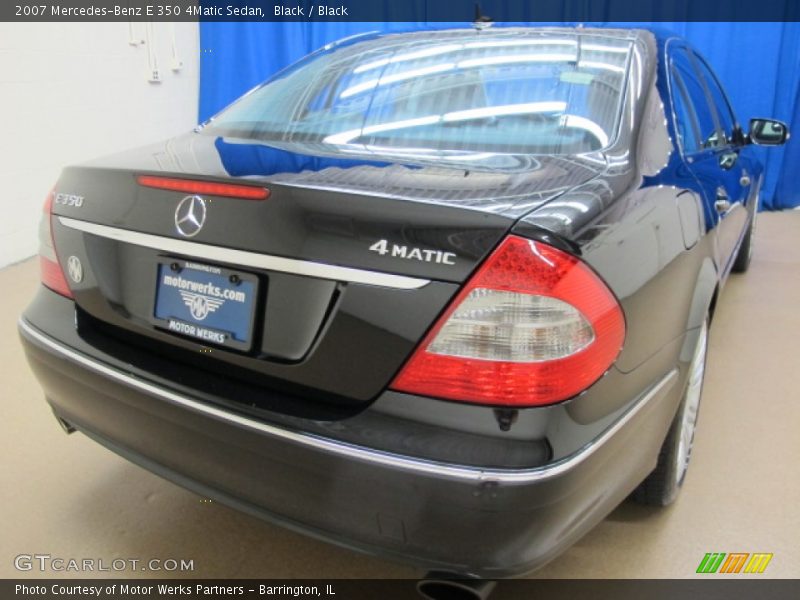 Black / Black 2007 Mercedes-Benz E 350 4Matic Sedan
