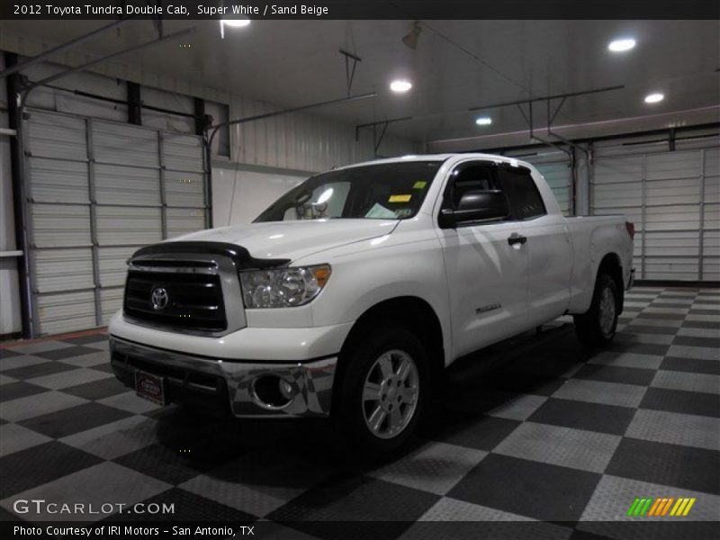 Super White / Sand Beige 2012 Toyota Tundra Double Cab