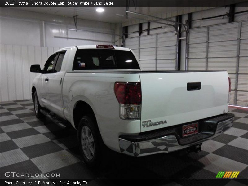 Super White / Sand Beige 2012 Toyota Tundra Double Cab