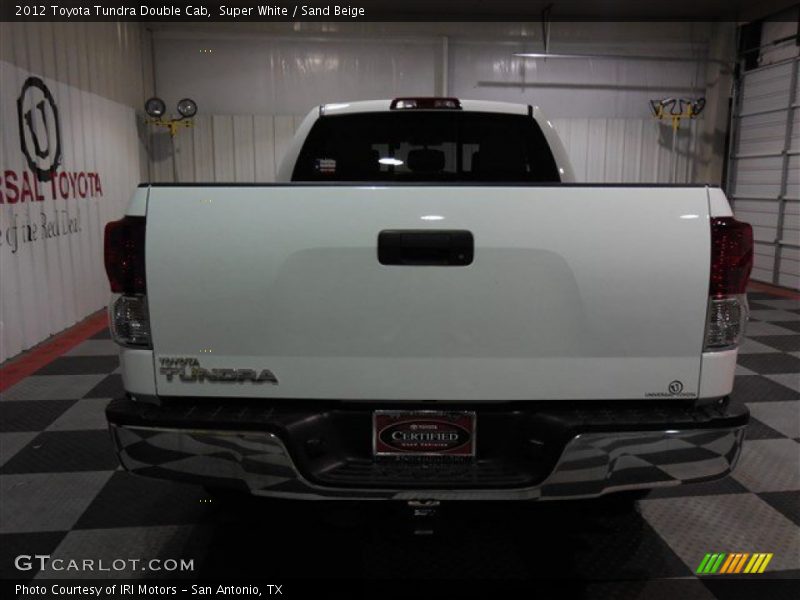 Super White / Sand Beige 2012 Toyota Tundra Double Cab