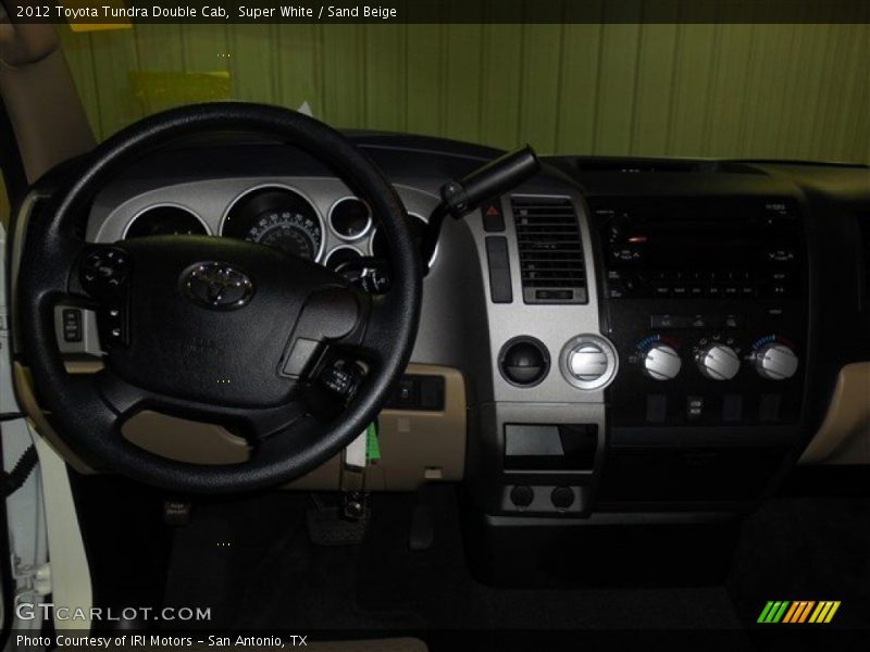 Super White / Sand Beige 2012 Toyota Tundra Double Cab