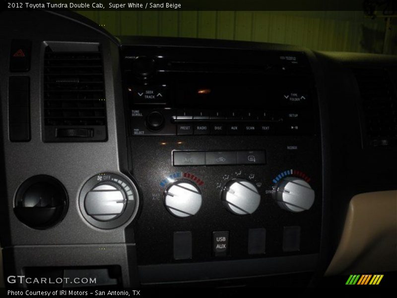 Super White / Sand Beige 2012 Toyota Tundra Double Cab