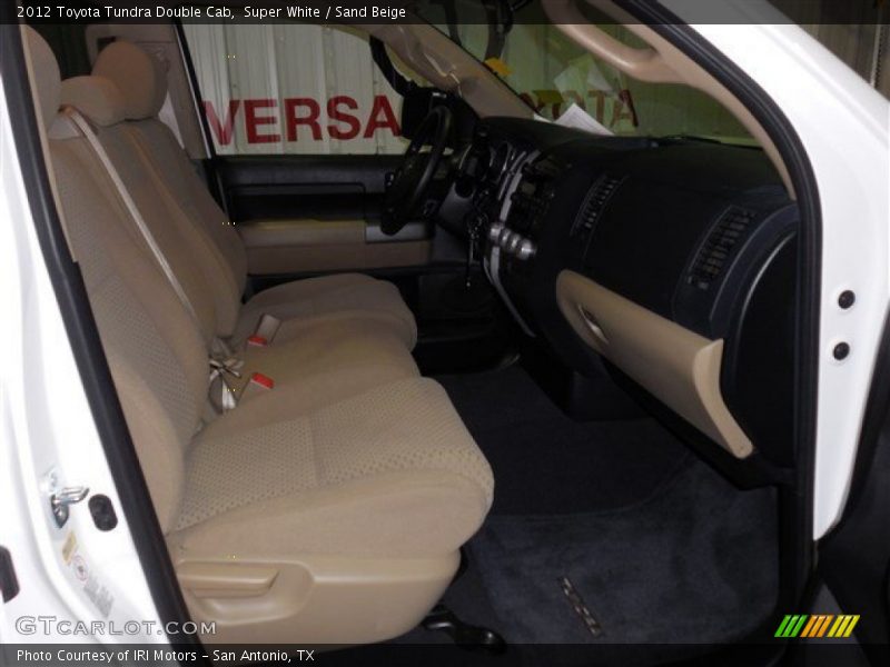 Super White / Sand Beige 2012 Toyota Tundra Double Cab