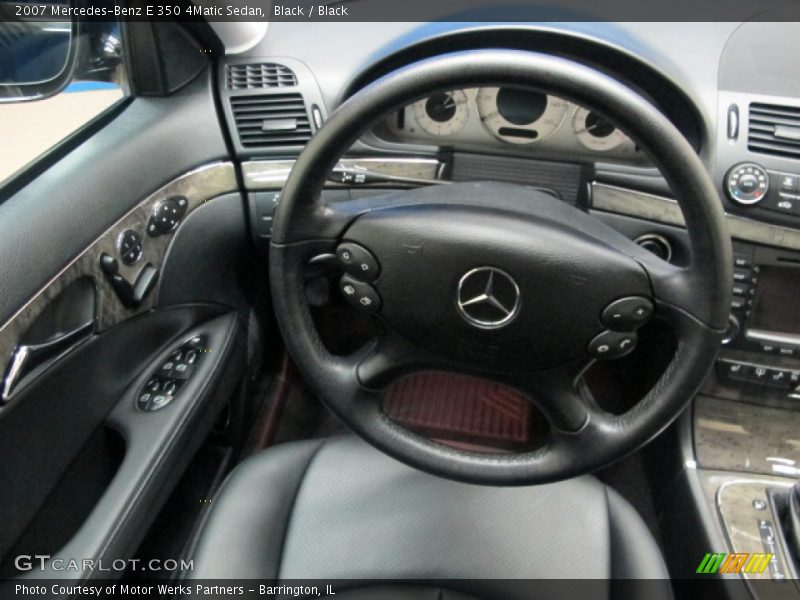 Black / Black 2007 Mercedes-Benz E 350 4Matic Sedan