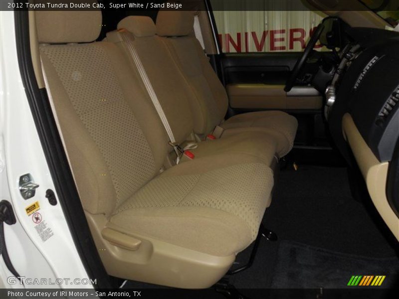 Super White / Sand Beige 2012 Toyota Tundra Double Cab