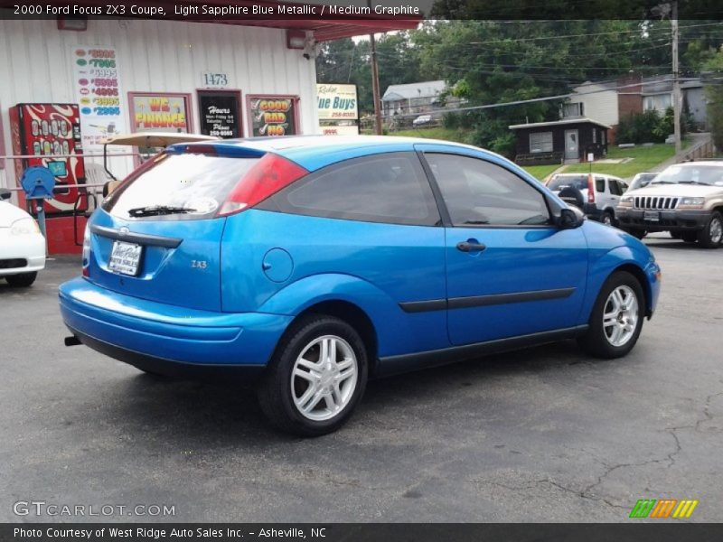 Light Sapphire Blue Metallic / Medium Graphite 2000 Ford Focus ZX3 Coupe