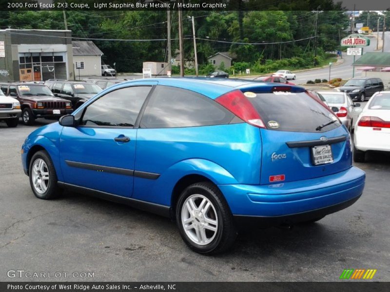 Light Sapphire Blue Metallic / Medium Graphite 2000 Ford Focus ZX3 Coupe