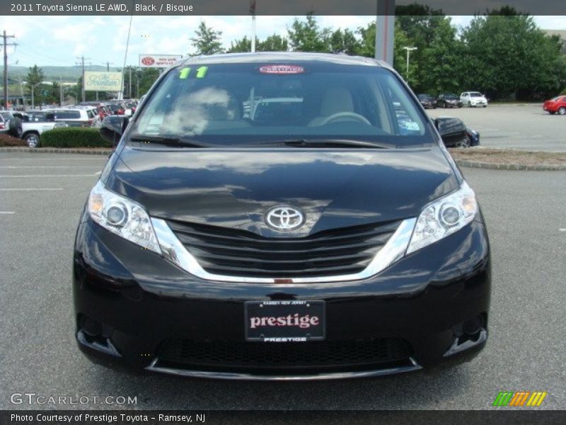 Black / Bisque 2011 Toyota Sienna LE AWD