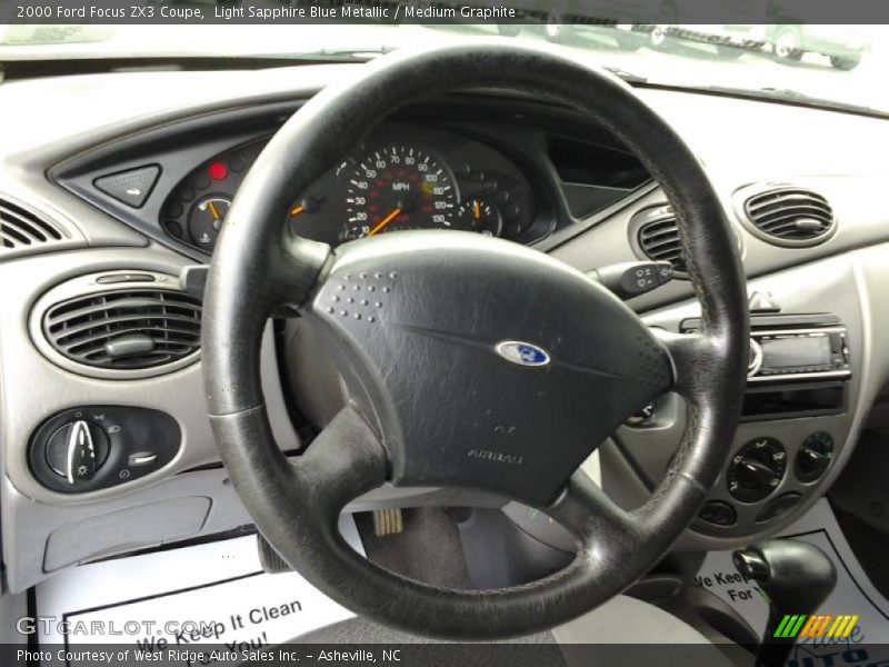 Light Sapphire Blue Metallic / Medium Graphite 2000 Ford Focus ZX3 Coupe
