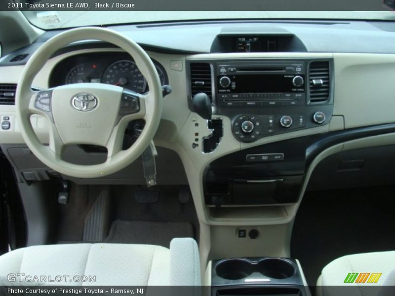 Black / Bisque 2011 Toyota Sienna LE AWD