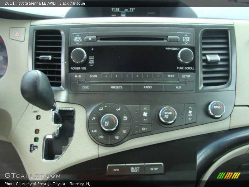 Black / Bisque 2011 Toyota Sienna LE AWD