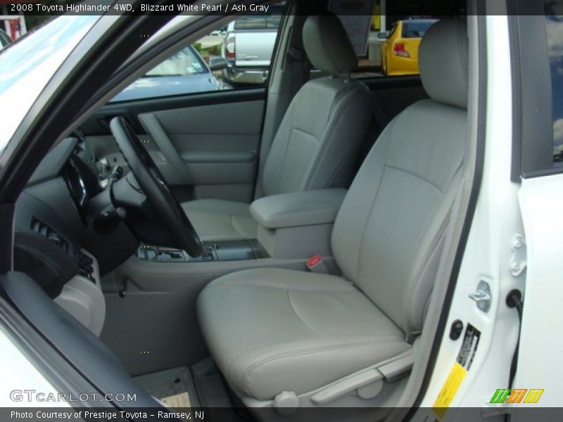 Blizzard White Pearl / Ash Gray 2008 Toyota Highlander 4WD