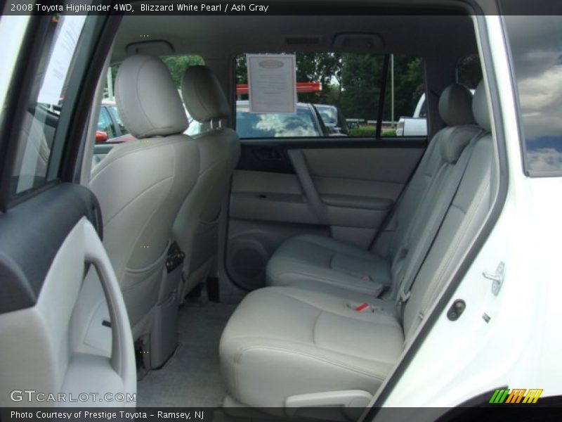 Blizzard White Pearl / Ash Gray 2008 Toyota Highlander 4WD
