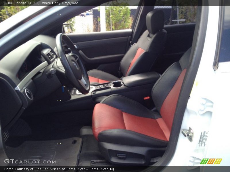 White Hot / Onyx/Red 2008 Pontiac G8 GT